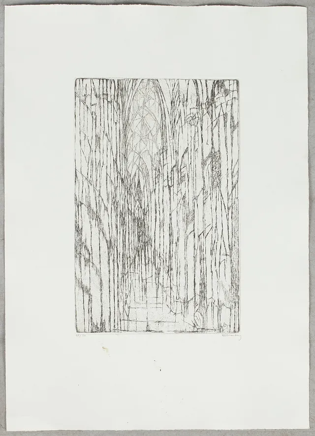 PAUL ELIASBERG (1907-1984). 'Halberstadt Dom', Radierung.