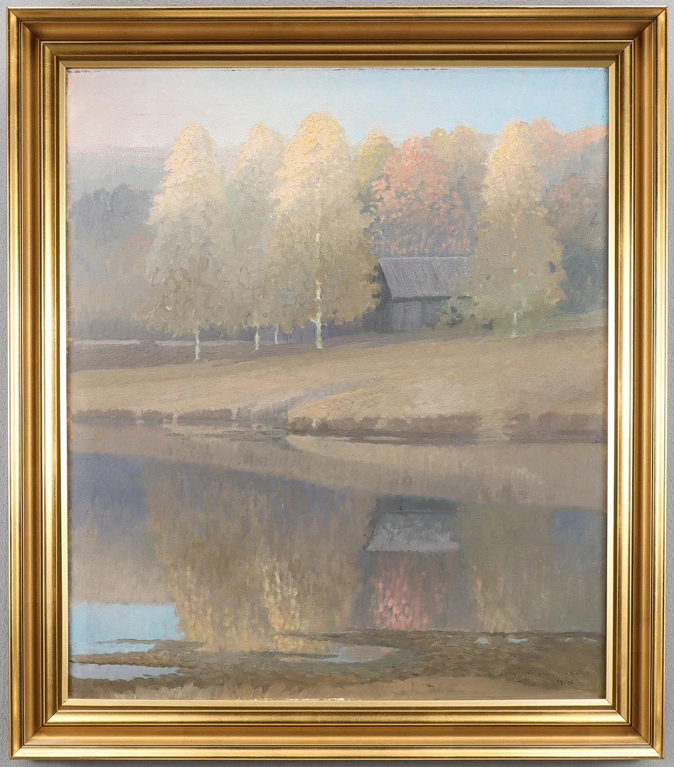 OLOF WALFRID NILSSON. Höstlandskap. — Paintings — Karlstad Hammarö Auktionsverk