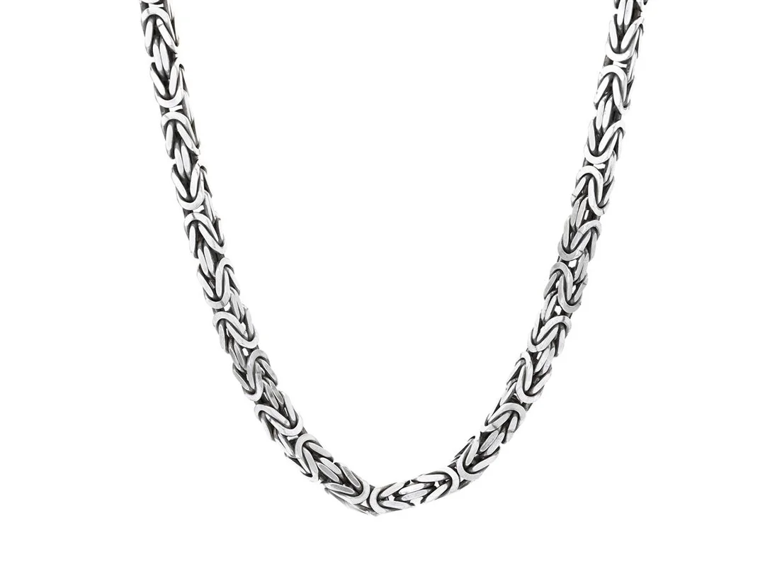 HALSKEDJA, sterlingsilver, kejsarlänk, bredd 0,5 cm, längd 64 cm, vikt 90,7 g. — Smycken/Halskedja — Kaplans