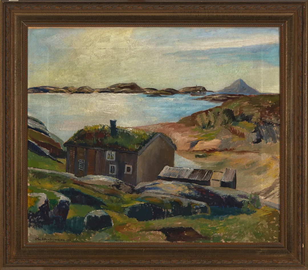 Abrahamsson, Ola — Huset ved sjøen — Kunst/Maleri — Blomqvist