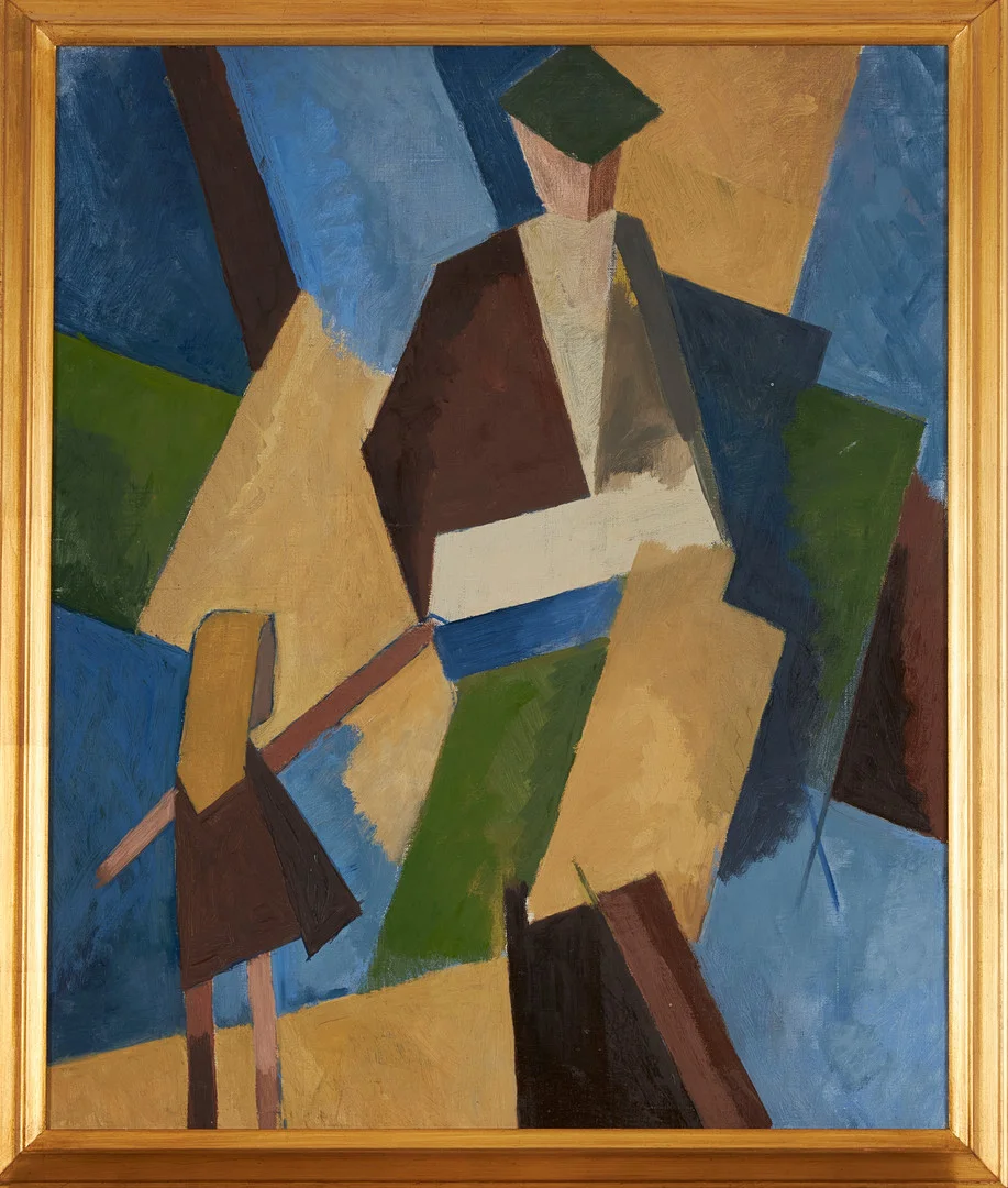 CHRISTIAN VOULETHE. Figurkomposition, olja på duk. — Paintings — Stockholms Auktionsverk Magasin 5