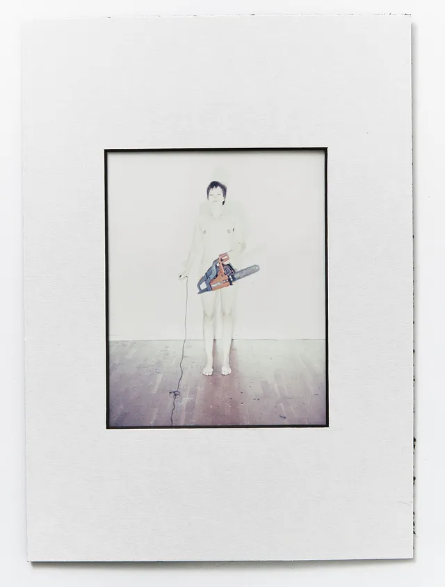 ANNIKA VON HAUSSWOLFF. "Det sista självporträttet", polaroidbild, 2007, signerat a tergo.