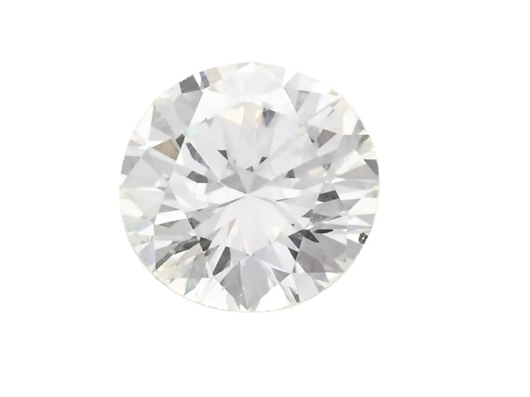 DIAMANT, briljantslipad 0,69 ct, W(H)/SI1, bearding, nagg på kulett. — Ädelstenar/Diamanter — Kaplans