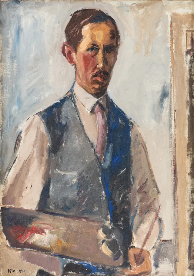WILHELM WIK. ”Självporträtt”.
