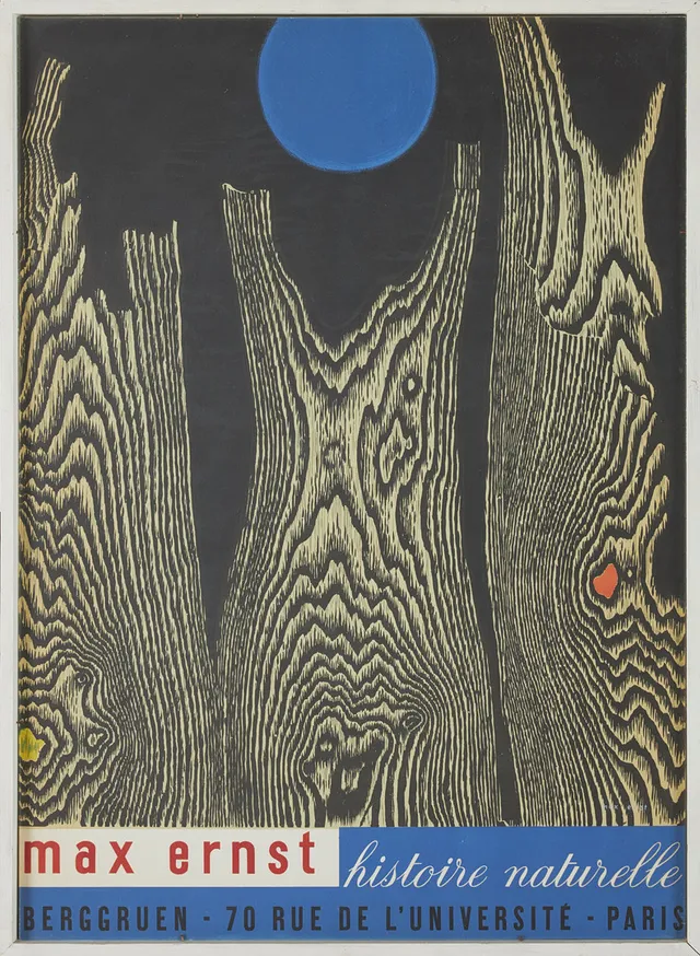 MAX ERNST. Efter, utställningsaffisch, tryck.