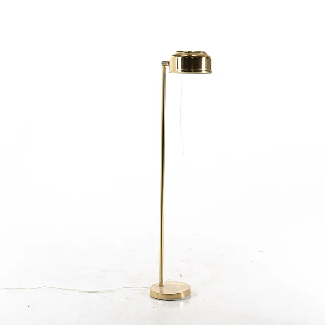 BÖRJE CLAES. golvlampa, mässing, Norlett Elit.