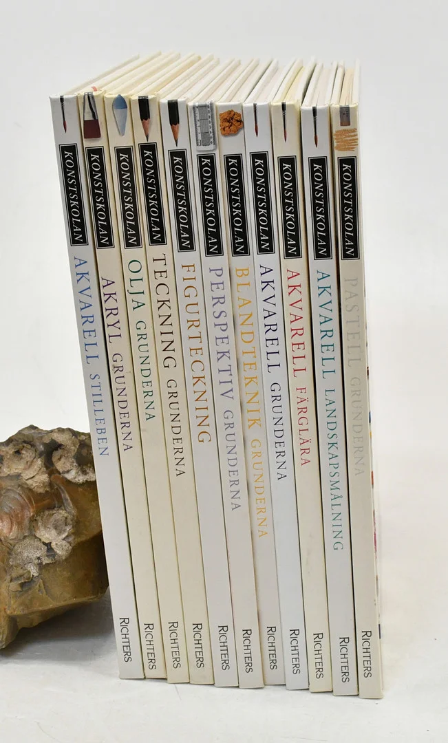 Konstskolan. Grunderna. 11 vol. 1993-95. — Books — Connoisseur Bokauktioner