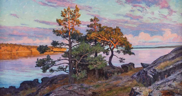 GOTTFRID KALLSTENIUS. Sunset in violet.