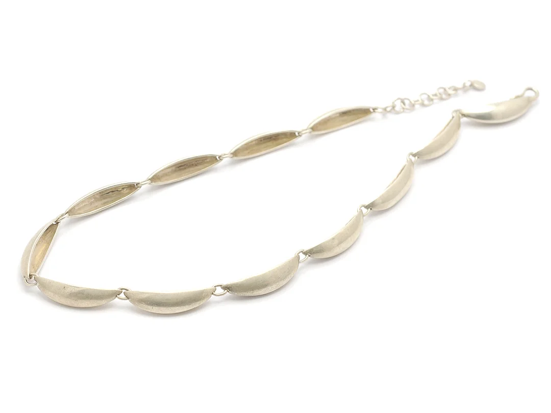 COLLIER, sterlingsilver, längd 39-44 cm, vikt 43,1 g. — Smycken/Collier — Kaplans