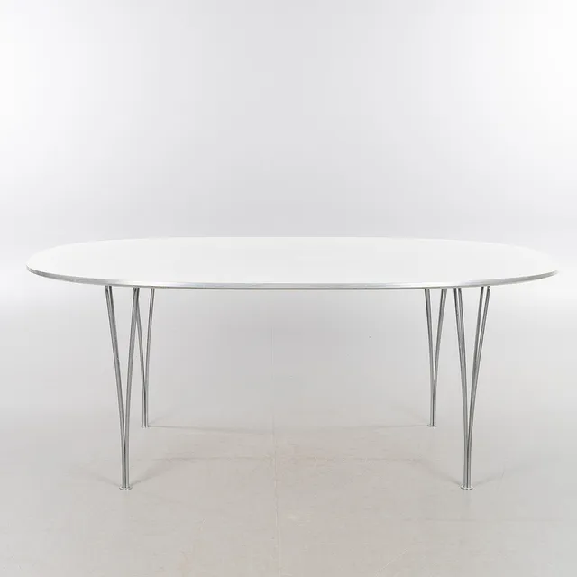 PIET HANSEN & BRUNO MATHSSON. Matbord, ”Superellips”, Fritz Hansen, Danmark, 1987.