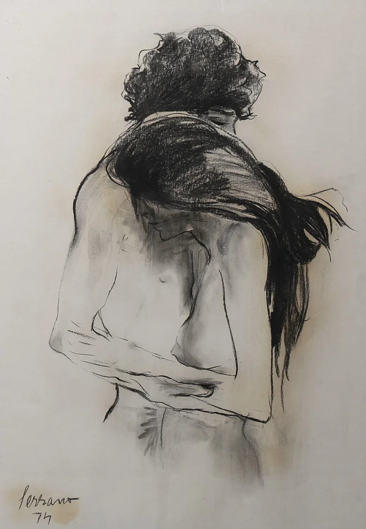 JOSEP MIQUEL SERRANO. Couple. — Drawings — Balclis