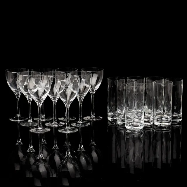 BERTIL VALLIEN, 8+9, "Chateau", glas, Kosta Boda.