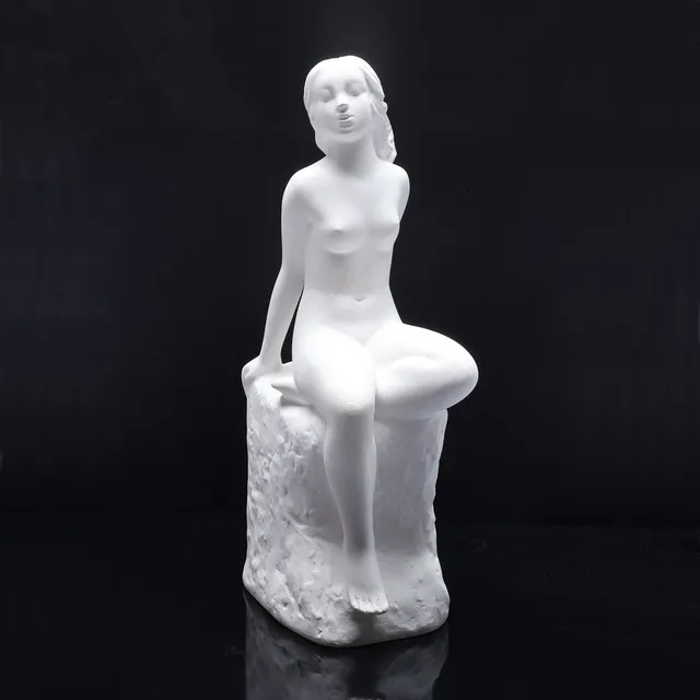 CARIN NILSON. skulptur, gips, signerad och daterad 1944.