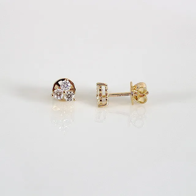 DIAMANTÖRHÄNGEN, ett par, 0,53ct, 18K.