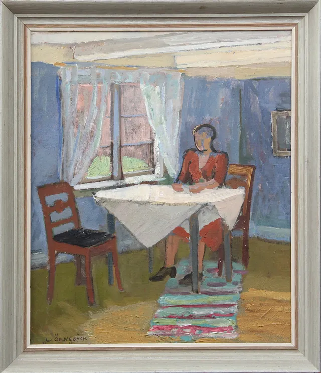 LENNART ÖRNEBÄCK. OLJA, på duk, signerad.