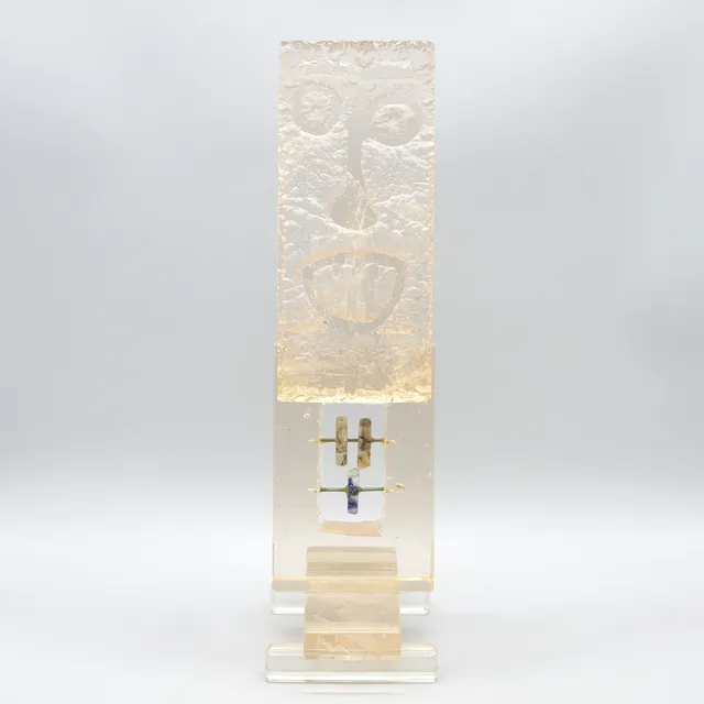 ANDRZEJ KUCHARSKI (1959). OHNE TITEL, GLASSKULPTUR, SIGNIERT, DATIERT, 1990.