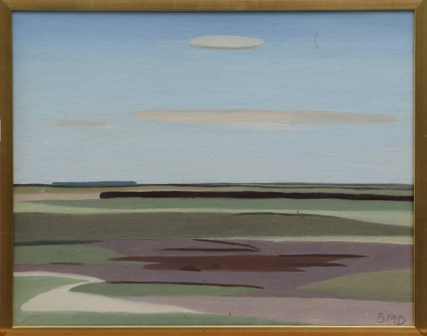 BARBRO DANIELSSON. OLJA, på pannå, signerad. — Paintings — Kalmar Auktionsverk