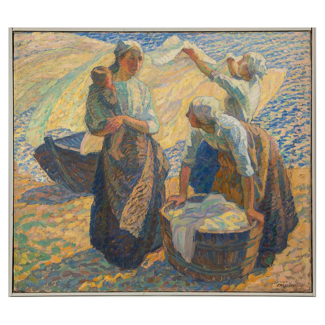 CARL MAGNUS LINDQVIST. Olja på duk, signerad. — Paintings — Stockholms Auktionsverk Göteborg