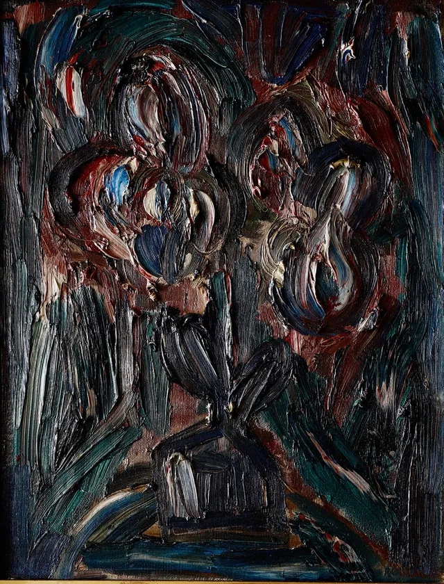 JOAN ABELLÓ. Flowers vase.