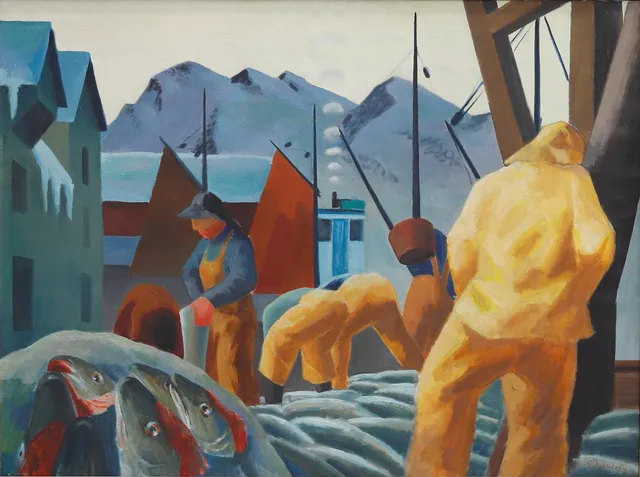 EWALD DAHLSKOG. Olja på duk, signerad samt daterad -40 och -41.