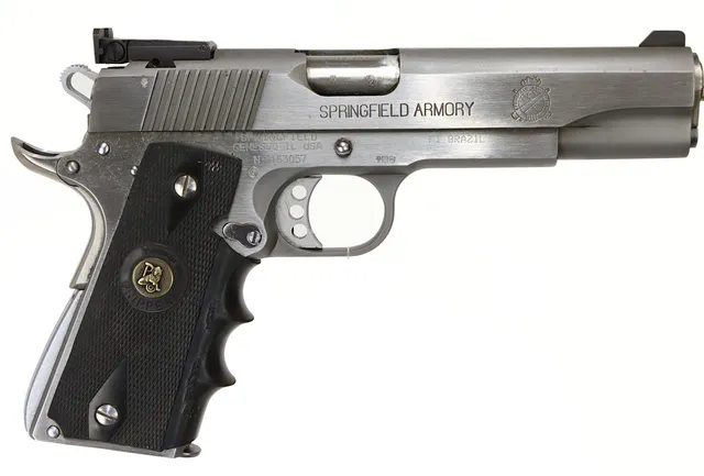 PISTOL, Halvautomatisk, fabrikat Springfield, modell Trophy Match 1911, kaliber .45 ACP, tillv.nr NM153057, se-nr begagnad.