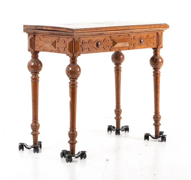 SPELBORD, ek, nyrenässans, sekelskiftet 1900.