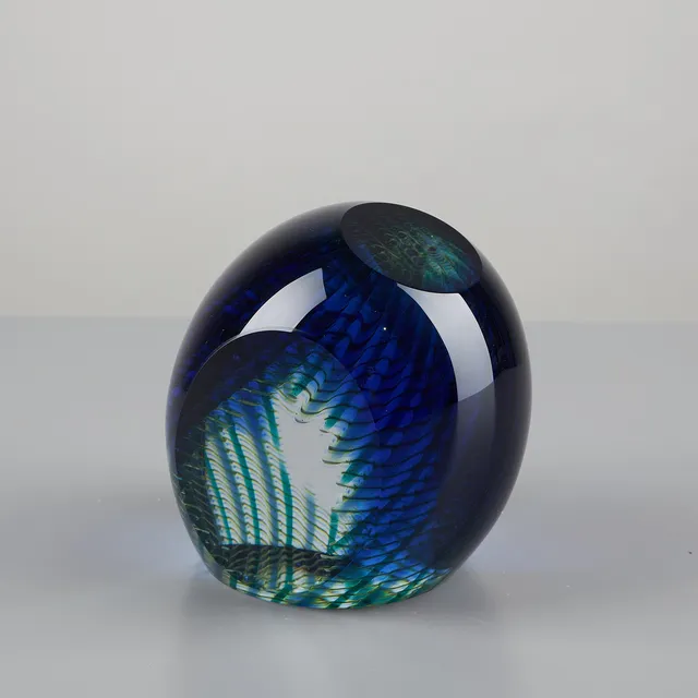 REIMA MAARONEN (1957). GLASSKULPTUR, signerad Reima Maaronen Fiskars, konstglas.