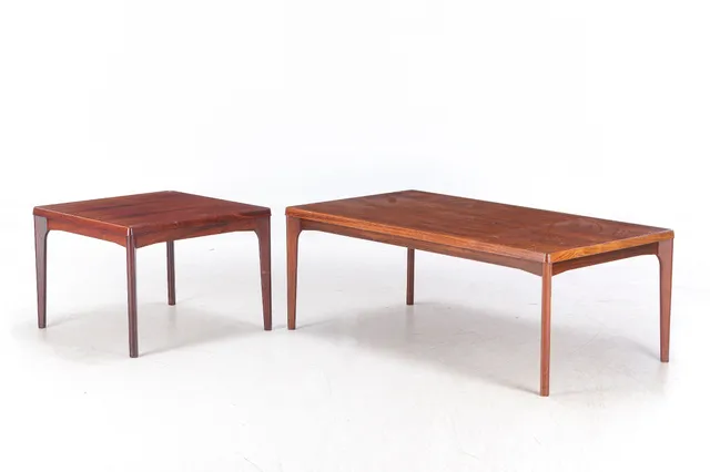 Henning Kjærnulf for Vejle Stole & Møbelfabrik. Two coffee tables, rosewood (2)