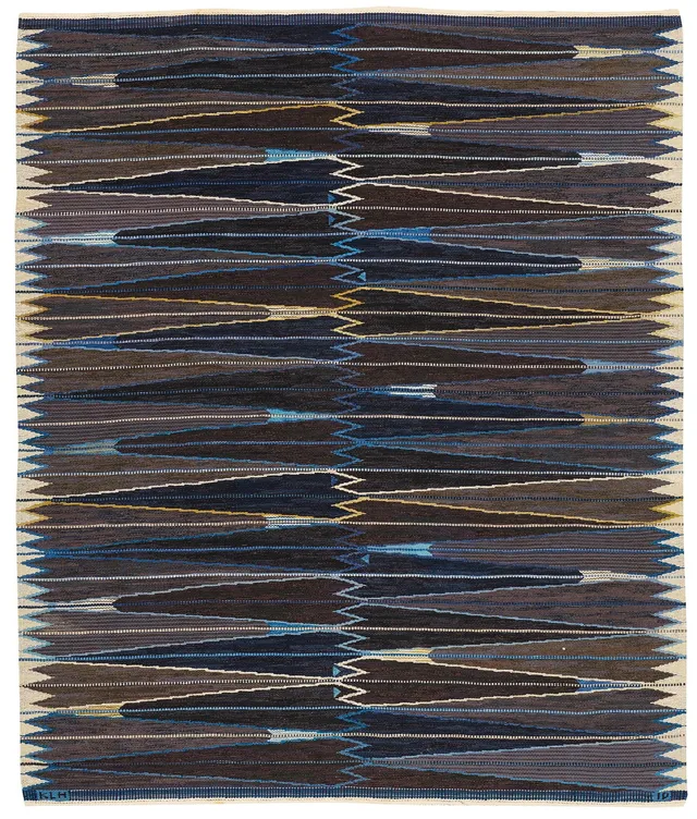 Ingrid Dessau, MATTA, rölakan, ca 255 x 213,5 cm, signerad KLH ID.