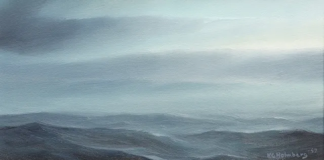 KARL GUSTAV HOLMBERG. Olja på pannå, signerad och daterad -57.