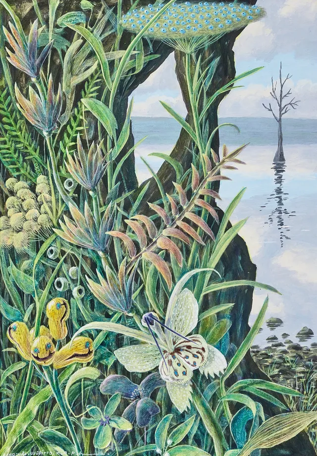 KARL AXEL PEHRSON. "Bergshål Utjsoirro", olja på duk, 65x46 cm.