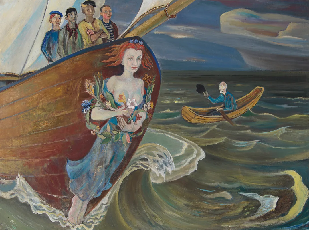 Aulie, Reidar — "Sjømannsvise" 1940 — Kunst/Maleri — Blomqvist