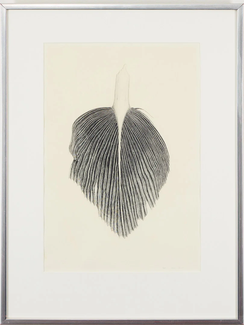 ULLA FRIES. Etsning, "Blad". — Engravings & Prints — Uppsala Auktionskammare