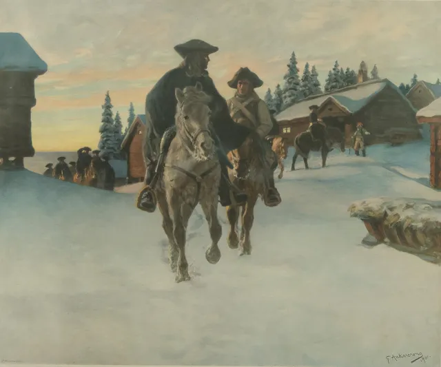 GUSTAF ANKARCRONA. EFTER. Grafiskt blad, "Förtruppen".