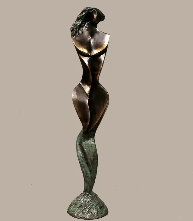 STAN WYS. Skulptur, patinerad brons, limiterad upplaga, nr 2/8, År 2019 signerad. Observera storleken 126 cm!