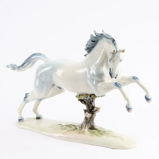 THEODOR KÄRNER. Porslinsfigur häst, Rosenthal, Tyskland.