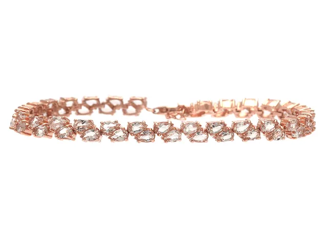 ARMBAND, förgyllt sterlingsilver, kvarts, längd 18,5-22 cm, vikt 11,9 g.