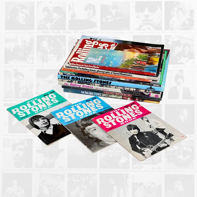 BÖCKER & TIDNINGAR, 14 st, Rolling Stones, 1900-/2000-tal.