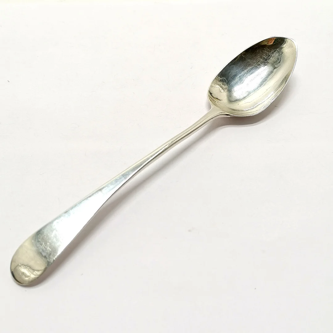 1793 GEORGE III SILVER SPOON BY PETER & ANN BATEMAN. — Silver — Acreman St Auctioneers & Valuers