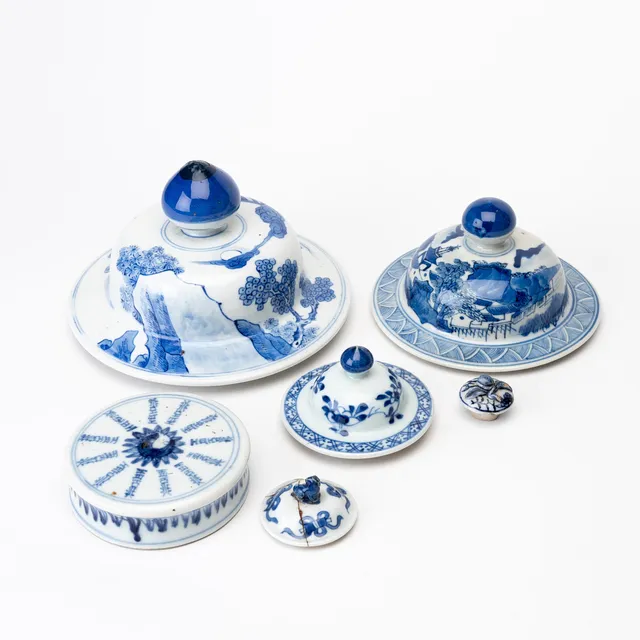 LOCK, 6 delar, porslin, Kina, 1800-tal.