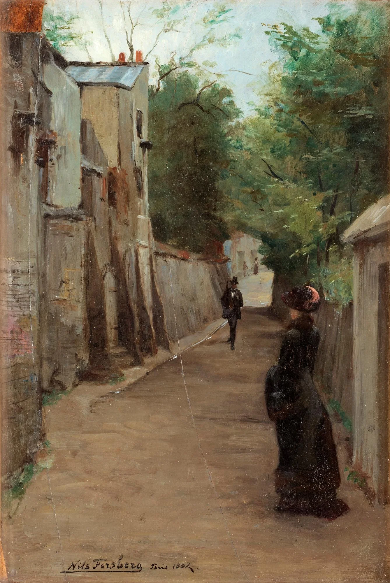Nils Forsberg, Flanörer, Rue Gabrielle, Montmartre. — Bukowskis
