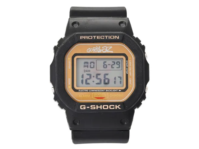CASIO, G-Shock, "Gorillaz", Ref nr. DW-5600GRLZ2-1ER, Boett nr. 3229, unisex, 43 mm, plast, digital, quartz, mineralglas, gummiband, originalspänne, ca 2018, box, ytterkartong. Limiterad men ej numrerad.