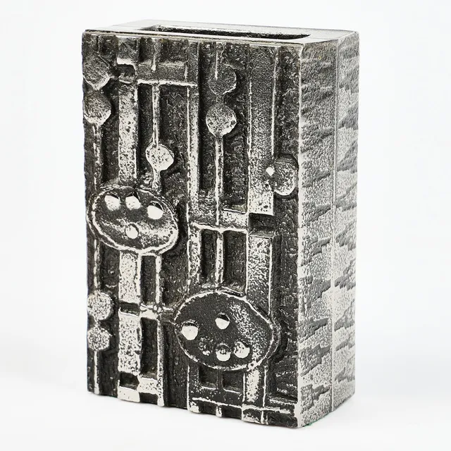 VAS, rostfritt stål, design Olav Joff, Norge, 1960/70-tal.