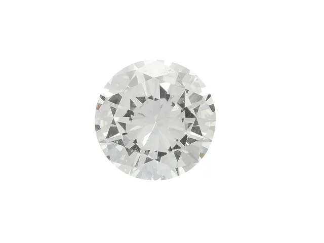 DIAMANT, briljantslipad 0,54 ct, ca TW(G)/VVS2, väldigt stort bord, låg krona, naturaler på rondist.
