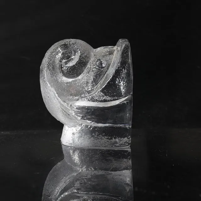 LARS HELLSTEN. bokstöd, glas, Skruf, signerad.