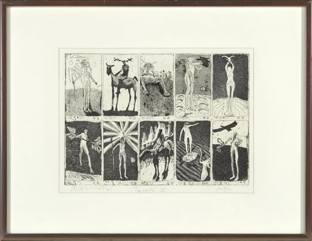 Widerberg, Frans — "Tarok VII" 1985 — Kunst/Grafikk — Blomqvist