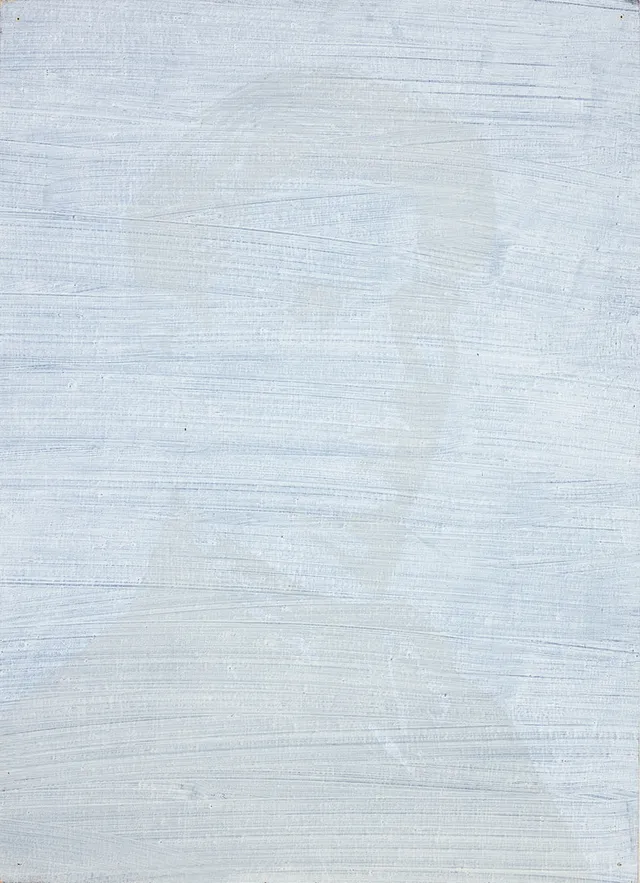 LARS NILSSON. Utan titel (Dandy), blandteknik på duk fäst på pannå, 69 x 49 cm.