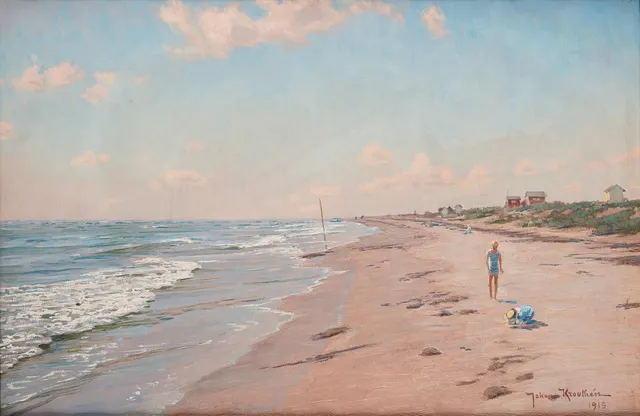 Johan Krouthén, Sommar på stranden.