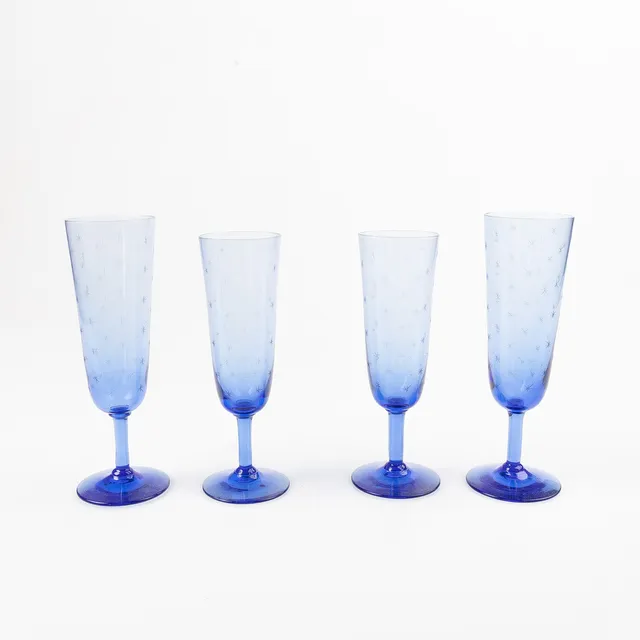 MONICA BRATT. Champagneglas, 15st, "B6", Reijmyre.