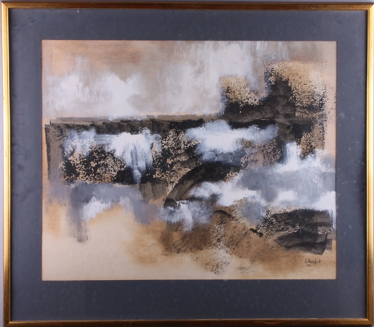 OIDENTIFIERAD KONSTNÄR. akvarell, signerad Hallqvist och daterad 1971. — Paintings — Södermanlands Auktionsverk